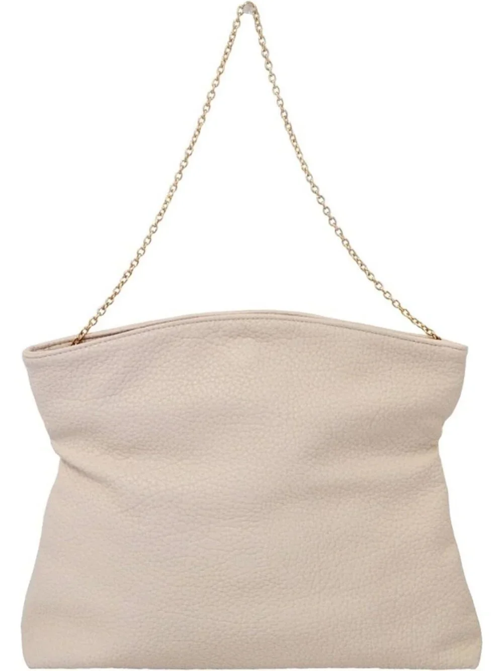 Chic Faux Leather Oversized Foldover Clutch Bag - Stylish Evening Accessory